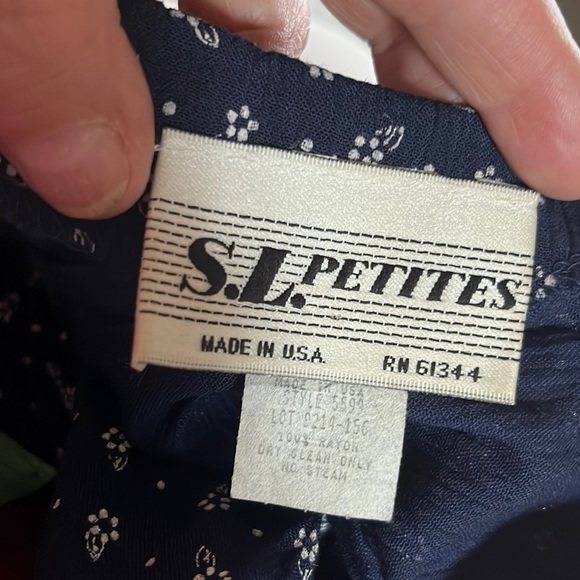 💥50% sale💥Vintage S.L. Petites dress size 16p. E#181 - Picture 5 of 6